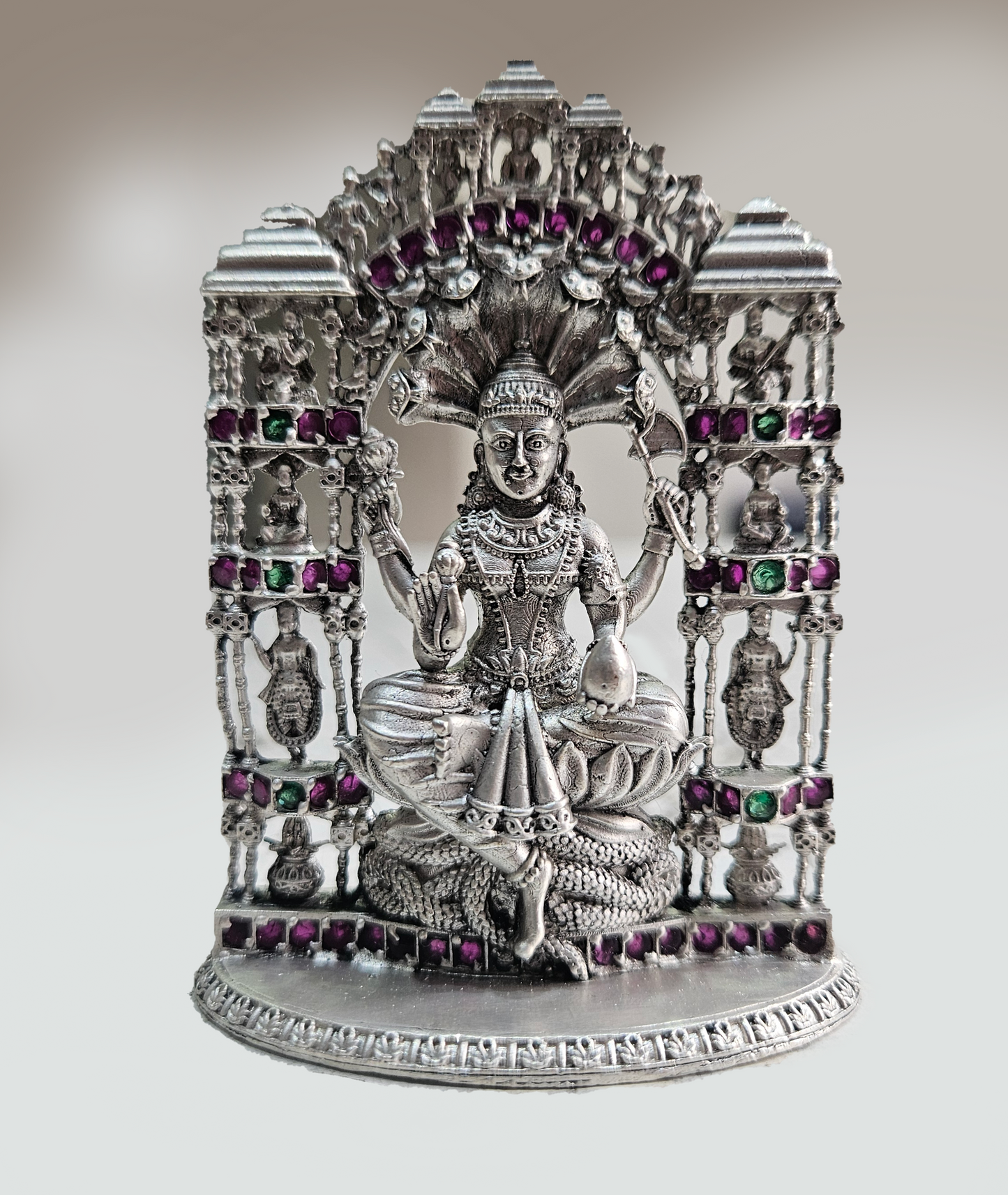 925 Pure Silver Padmavati Devi Idol